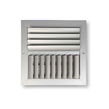 Two Ways Horizontal & Vertical Adjustable Blades Curved Multi Shutter Damper Register 24 x 6