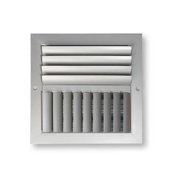 2 Ways Adjustable Horizontal & Vertical Curved Grille Up and Left 16 x 16 - HVAC Corner