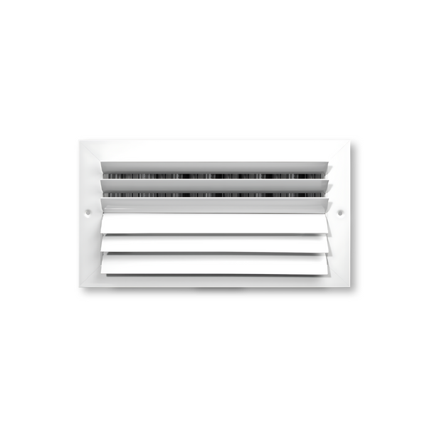 Two Way Horizontal Adjustable Blades Curved Opposed Blade Damper Register 8 x 8 - HVAC Corner
