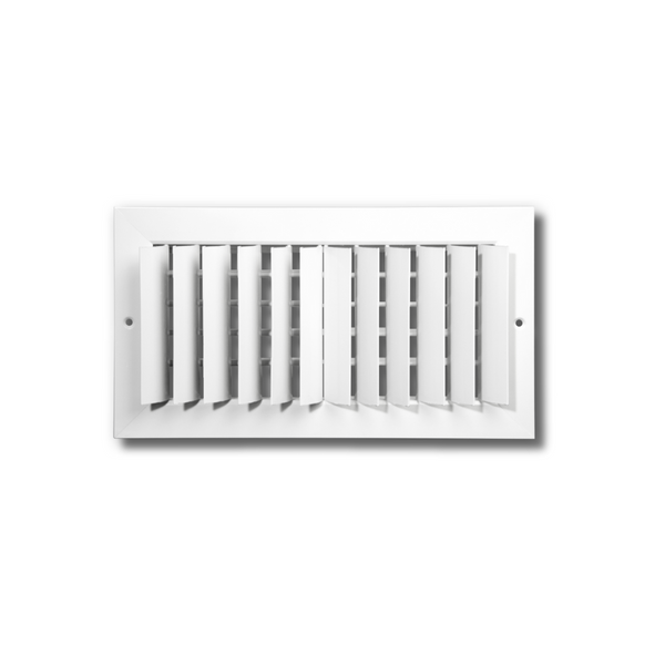 2 Ways Vertical Adjustable Blades Curved Multi Shutter Damper Register 24 x 16 - HVAC Corner