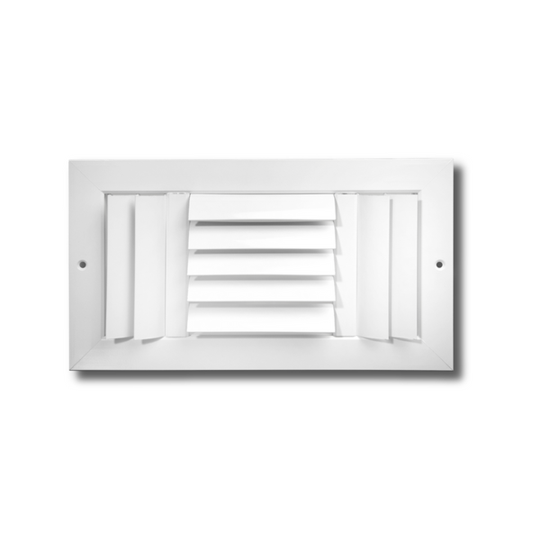 3 Ways Horizontal And Vertical Adjustable Blades Curved Opposed Blade Damper Register 14 x 8 - HVAC Corner