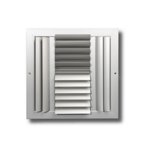 Four Ways Adjustable Blades Horizontal & Vertical Curved Grille UP, Down, Left and Right 8 x 8 - HVAC Corner