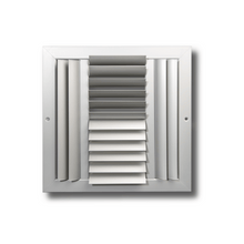 Four Ways Adjustable Blades Horizontal & Vertical Curved Grille UP, Down, Left and Right 8 x 8 - HVAC Corner