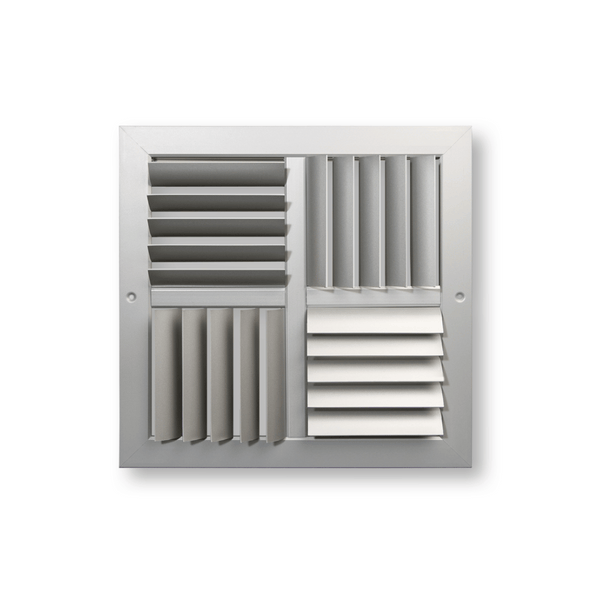 4 Ways Adjustable Blades Horizontal & Vertical Curved Grille UP, Down, Left and Right 24 x 8 - HVAC Corner