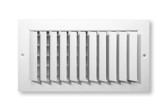 1 Way Vertical Adjustable Blades Curved Multi Shutter Damper Register 18 x 18 - HVAC Corner