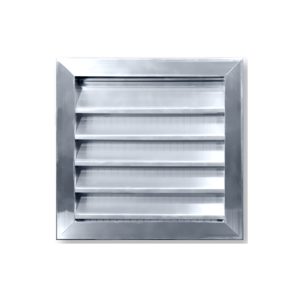 Flange Frame Heavyduty Waterproof InscetScreen Louver Screw Holes 8 x 8 - HVAC Corner