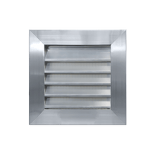 Wide Flange Heavyduty Waterproof BirdScreen Louver 12 x 6 - HVAC Corner