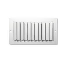 1 Way Adjustable Blades Vertical Curved Grille 18 x 18 - HVAC Corner