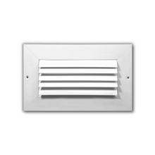 1 Way Wide Flange Adjustable Horizontal Curved Grille 10 x 10 - HVAC Corner