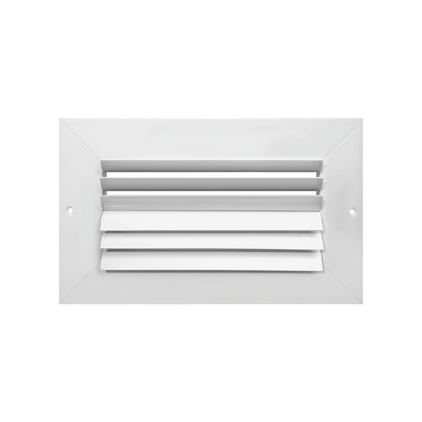 2-Ways Wide Flange Adjustable Horizontal Curved Grille 14 x 6 - HVAC Corner