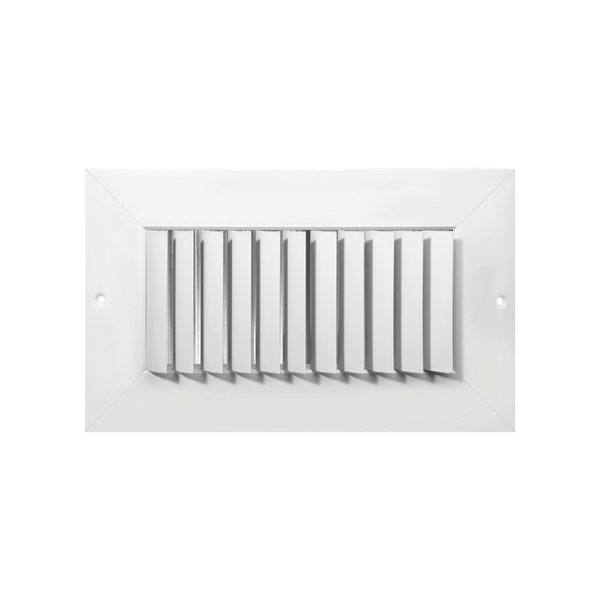 One Way Vertical Adjustable Blades Wide Flange Curved Opposed Blade Damper Register 14 x 6 - HVAC Corner