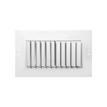 One Way Vertical Adjustable Blades Wide Flange Curved Opposed Blade Damper Register 14 x 8 - HVAC Corner